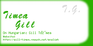 timea gill business card